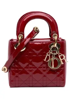 Christian Dior 2018 Mini Patent Cannage Lady Dior satchel 32094526