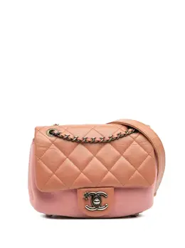 Chanel 2015-2016 Paris Salzburg Mini Quilted Glazed Calfskin and Felt Edelweiss Flower Flap crossbody bag 32094518