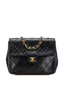 Chanel 1989-1991 Square Quilted Lambskin Single Flap shoulder bag 32088951