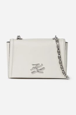 Кожаная сумка Karl Lagerfeld, белый a1w30174 | biały