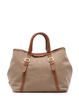 Prada 2010-2025 Canvas Canapa Logo Bow satchel 32110299