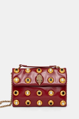 Кожаная сумка Kensington Kurt Geiger London, бордовый 4700250319 | bordowy