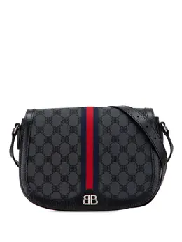 Balenciaga 2022 The Hacker Project BB Canvas Web Ophidia crossbody bag 32089686