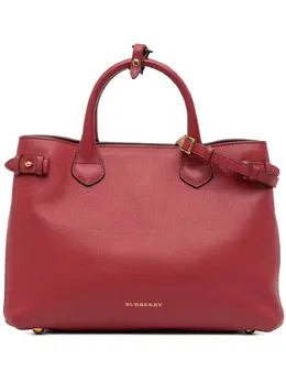 Burberry 2000-2017 Medium Leather and House Check Banner satchel 32093485