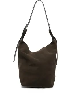 P.A.R.O.S.H. buckle-fastening suede shoulder bag 30989261