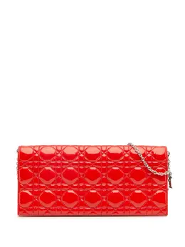 Christian Dior 2018 Patent Cannage Lady Dior Clutch with Chain crossbody bag 32094645