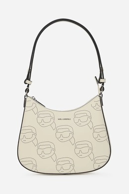 Кожаная сумка Karl Lagerfeld, белый a2w30107 | biały