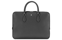 Кожаная портативная мужская сумка-портфель через плечо черный Montblanc 130273