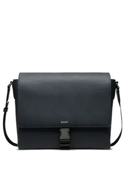 Bally leather buckle messenger bag 30843335