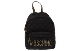 Полиамидный рюкзак с кожаной спинкой унисекс черный Moschino 761182032555