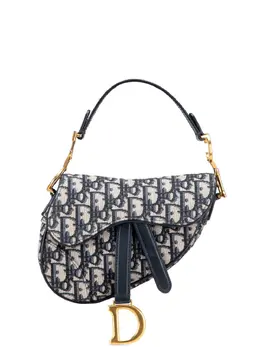 Christian Dior 2019 Mini Oblique Canvas Saddle Bag satchel 32091996