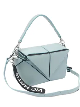 Vic Matie geometric-panelled shoulder bag 29906523
