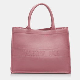 Christian Dior Pink Medium Embossed Book Tote 1214109