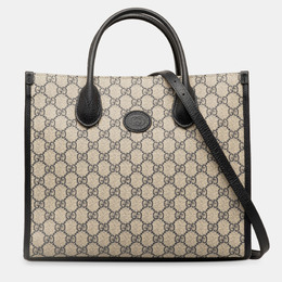 Gucci Beige Small GG Supreme Interlocking G Tote 1214105