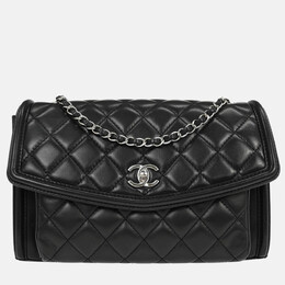 Chanel Black Lambskin Chain Shoulder Bag 1214043