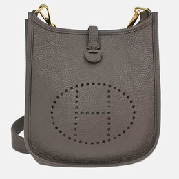 Hermes Evelyne TPM Etain Taurillon Clemence Shoulder Bag 1214039