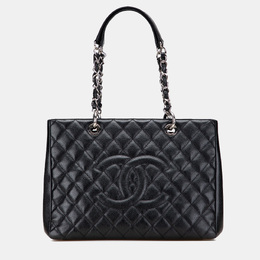 Chanel Black Caviar Grand Shopping Tote 1213650