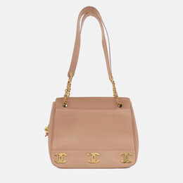 Chanel Pink Leather Shoulder Bag 1213763