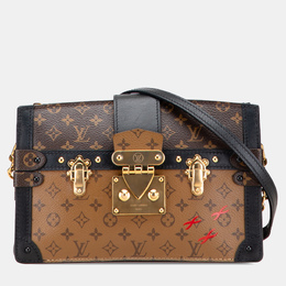 Louis Vuitton Black/Brown Monogram Reverse Trunk Clutch 1213644