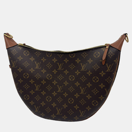 Louis Vuitton Loop Hobo Monogram Reverse Brown Coated Canvas Leather Shoulder Bag 1212925