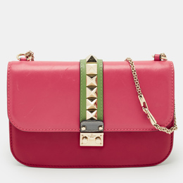 Valentino Multicolor Leather Medium Glam Lock Shoulder Bag 1213384