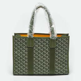 Goyard Kaki Goyardine Jacquard and Leather Villette PM Tote 1213398