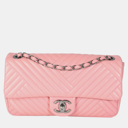 Chanel Pink Lambskin Medium CC Crossing Flap Bag 1213251