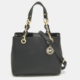Michael Kors Black Leather Mini Cynthia Tote 1213104