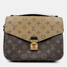 Louis Vuitton Pochette Metis MM Brown Monogram Reverse Crossbody Bag 1213029