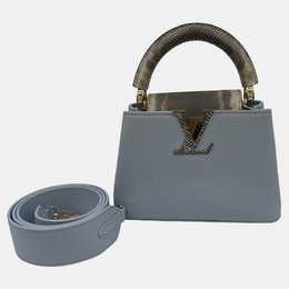 Louis Vuitton Blue Leather Mini Capucines Bag 1212987