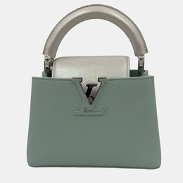 Louis Vuitton Mint Green Leather Mini Capucines Bag 1212988