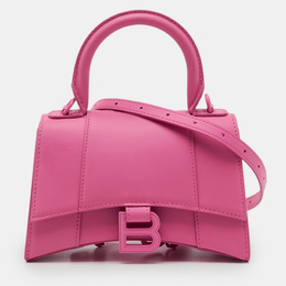 Balenciaga Pink Leather XS Hourglass Top Handle Bag 1212892