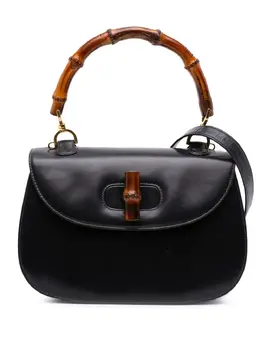 Gucci 20th Century Calfskin Bamboo Night satchel 32122397