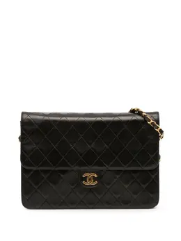 Chanel 1997-1999 Medium CC Quilted Lambskin Single Flap shoulder bag 32122378