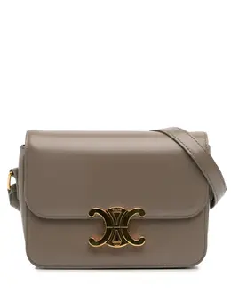 Celine 2023 Teen Shiny Calfskin Triomphe crossbody bag 32122339