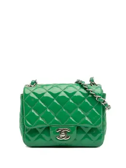 Chanel 2012 Mini Square Classic Patent Single Flap crossbody bag 32123620