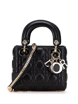 Christian Dior 2021 Mini Lambskin Cannage Lady Dior satchel 32101348