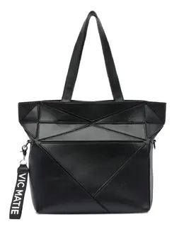 Vic Matie geometric-panelled shoulder bag 29906578