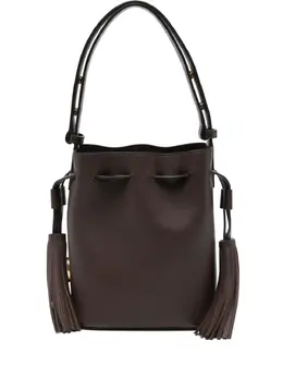 Valentino Garavani tassel-detail leather bucket bag 31999951