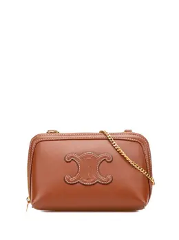 Celine 2013 Smooth Calfskin Cuir Triomphe Clutch on Chain crossbody bag 32126117