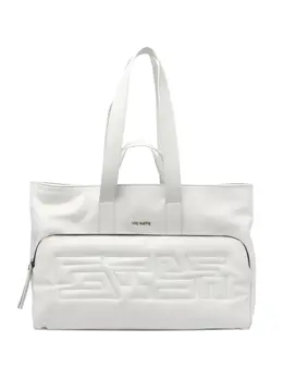 Vic Matie logo-lettering quilted tote bag 29905999