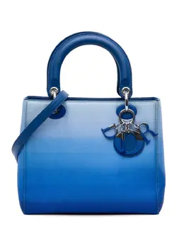 Christian Dior 2012 Medium Denim Ombre Lady Dior satchel 32122360