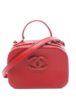 Chanel 2016-2017 Goatskin and Quilted Calfskin Coco Curve Case vanity bag 32110274