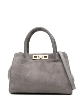 Fabiana Filippi suede top-handle tote bag 31997243