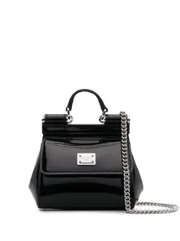 Dolce & Gabbana-Borsa Tote Mini Con Placca Logo-Donna 52597330575700