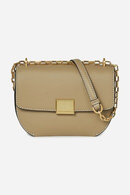 Кожаная сумка Karl Lagerfeld, бежевый a1w30445 | beżowy
