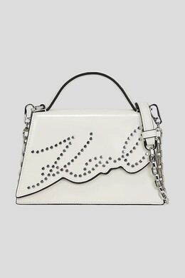 Кожаная сумка Karl Lagerfeld, белый a3w30044 | biały