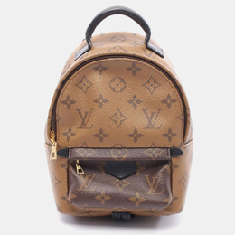 Louis Vuitton Palm Springs Mini Backpack Coated Canvas And Leather Monogram Reverse Brown Black 1214813