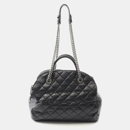 Chanel Matelasse Tote Bag Leather Black 1214837