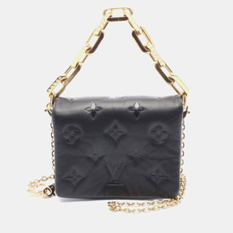 Louis Vuitton Coussin Belt Bag Handbag Leather Black 1214808